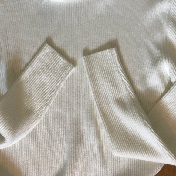 COOFANDY Men’s White Turtleneck Sweater – Size L – NWT - Picture 3 of 4